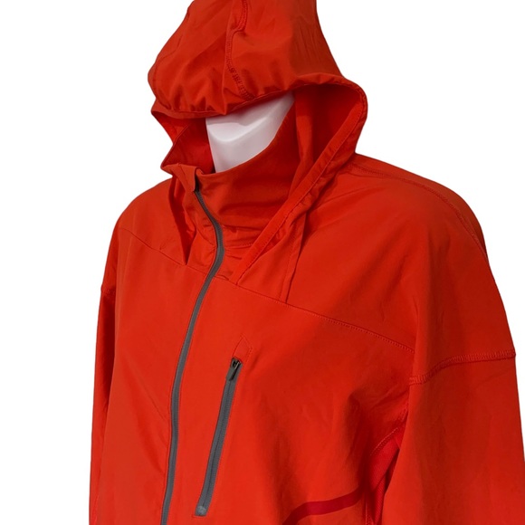 Merrell Women Select Wick Pullover Zip Hoodie Jacket Orange Running Med… - Picture 3 of 7